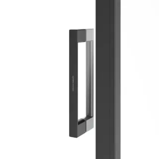 Душевая дверь Kerama Marazzi Vetro VE.120.SD.BLK.M 120 см стекло прозрачное профиль чёрный матовый